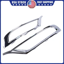 1X BUMPER TRIM SET FOR 2015-2022 CHRYSLER 300 FRONT OUTER CENTER APPLIQUE CHROME
