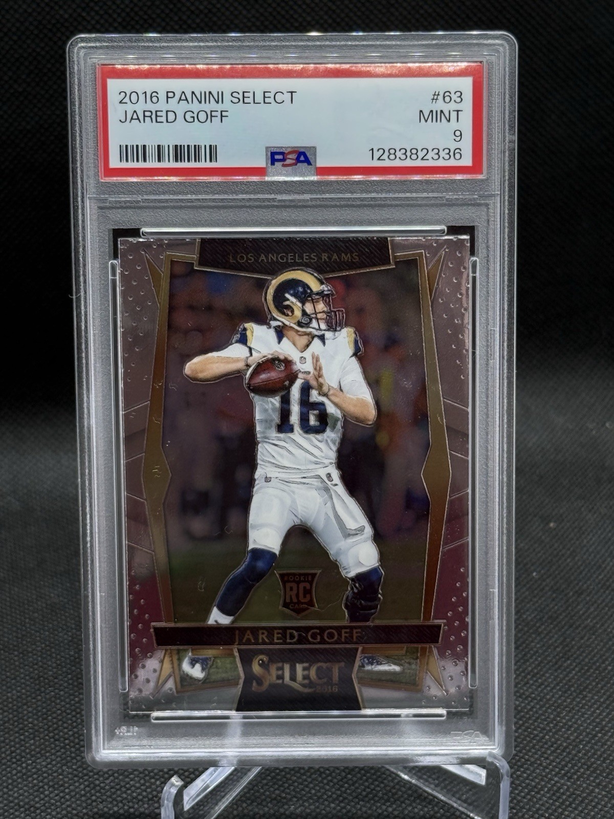 2016 Panini Select Jared Goff Rookie RC Card PSA 9 Mint #63