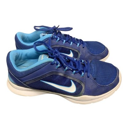 Nike Flex Trainer Running Shoes Blue 643083-403 Women s Size 8