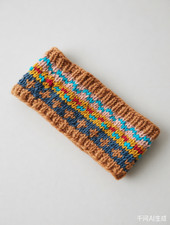 Damen Stirnband Haarband aus 100 % Wolle, gefüttert, handgefertigt