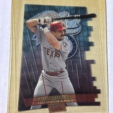 1999 Topps Stadium Club Juan Gonzalez Triumvirate Luminous Die-cut T13A