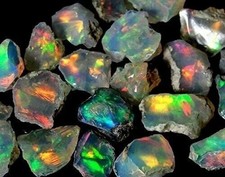Cut Grade Opal Rough Lot AAA Grade 10 Pieces Small Size Ethiopian Welo Opal Raw