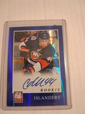 Calvin De Haan 2011-12 Panini Elite Rookie Auto #259 New York Islanders