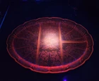 Vintage Selenium JEANNETTE CHERRY BLOSSOM DIVIDED OVAL SERVING TRAY PLATTER 13"