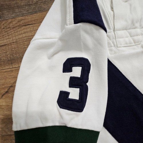 Polo Ralph Lauren Men's White Polo Shirt Medium Big Pony Cotton Equestrian Rugby - Picture 7 of 14
