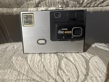 Vintage Kodak Disc 4000 Camera 1980s Silver Black Tested Powers On Flash Lens Co