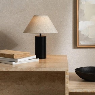 The White Company Portland Portable Table Lamp Black Rechargeable Black Natural