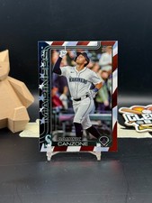 Dominic Canzone 2025 Topps Update Series /76 American Flag Mariners (CBR)