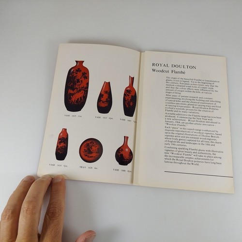 Royal Doulton Woodcut Flambe Pamphlet 1964 - Bild 3 von 4
