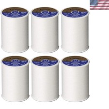 Dual Duty All Purpose Thread 400 Yards White 230-1 6-Pack