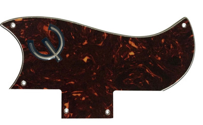 Pickguard For Gibson SG 61 Reissue & E Logo Guitar Pickguard-4Ply-BROWN TORTOISE