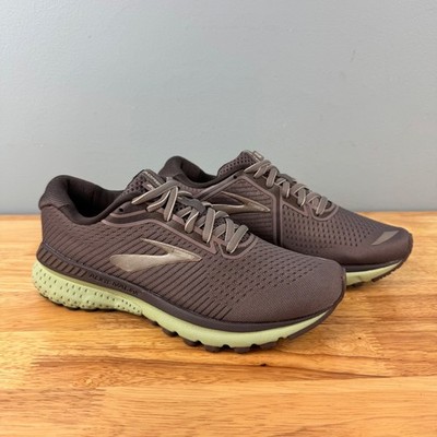 Brooks Adrenaline GTS 20 Womens 6.5 Grey Green Athletic Running Shoes Sneakers