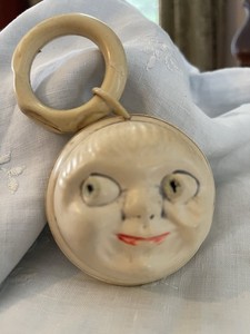 Vintage Celluloid Two Faced Rattle