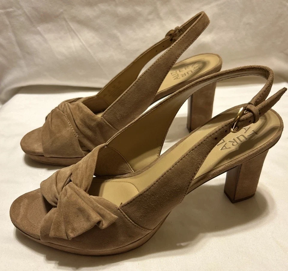 Naturalizer Mujer Cuero Tostado Eslinga Trasera 8.5 Foto 4 de 4