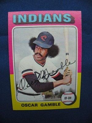 1975 Topps Baseball Oscar Gamble Cleveland Indians #213