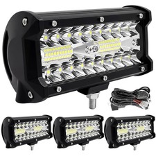 12 Volt led Lights, 7 Inch 120w led Off Road Lights 4 pcs Led Work Lights for...