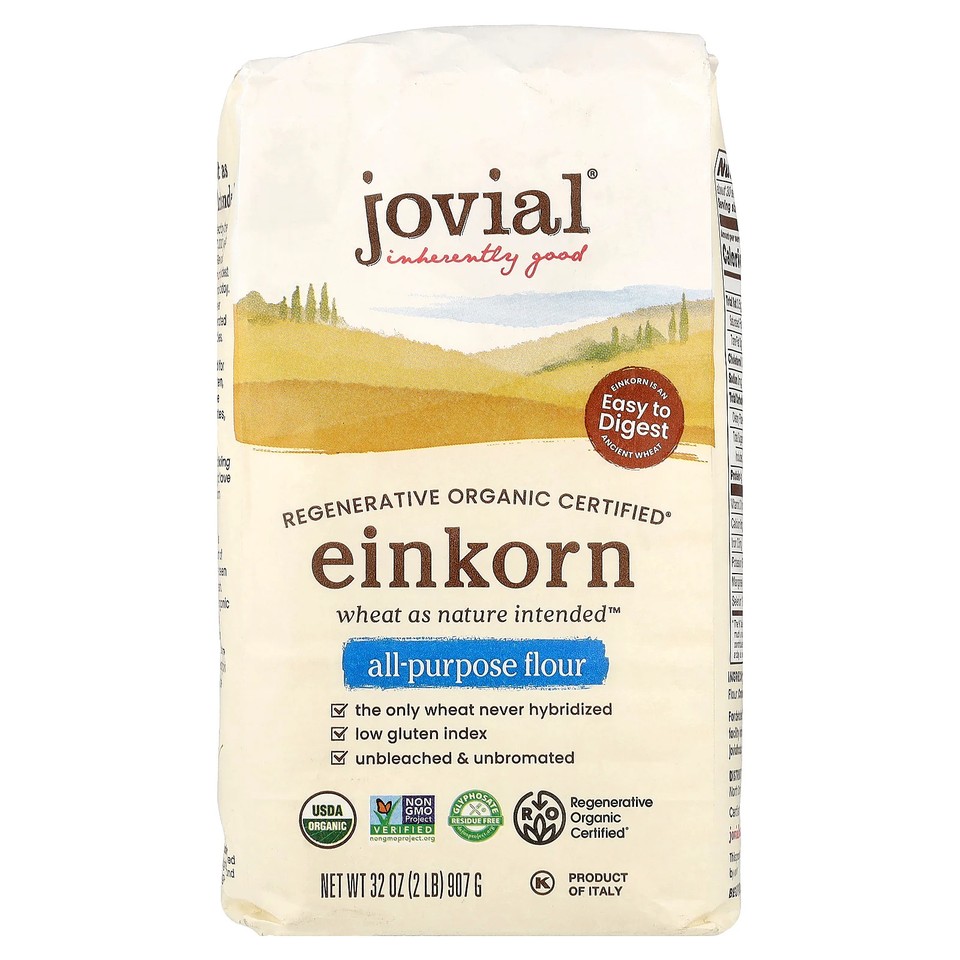 Organic Einkorn All-Purpose Flour, 32 oz (907 g)