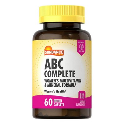 Sundance ABC Complete Women'S Multivitamin & Mineral Formula Coated Caplets 60 T
