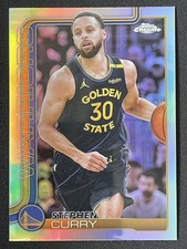 Stephen Curry 2025-26 Topps Chrome Refractor Base #201 -py4