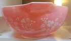 Vintage Pyrex Pink Gooseberry Cinderella Mixing Bowl #444 4 Qt