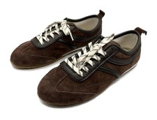 Dolce Vita Viper Lace Up Low Profile Sneakers Women's 10 Retro Brown Suede