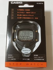 Casio HS-80TW-1JH Stop Watch Black Waterproof Sports Stopwatch Japan