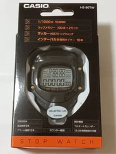 Casio HS-80TW-1JH Stop Watch Black Waterproof Sports Stopwatch Japan