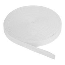 Cotton Twill Tape 1" 50 Yards Cotton Ribbon Bias Binding Tape White