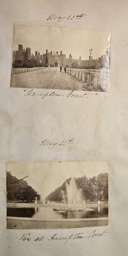Riesiges antikes 1872 Europa Reise Sammelalbum 70 Seiten Notizen Orte Botanicals - Bild 11 von 24