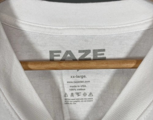 FaZe Clan NWT Shirt White Long Sleeve Logo Casual Mens 2XL Men FC10908-WHT-XXL - Picture 2 of 5