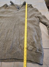 croft and barrow mens sweater large 1/4 zip