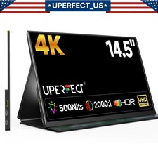 2025 4K Portable Monitor, UPERFECT 14.5" Gaming Monitor 3840x2160 HDMI USB C UHD