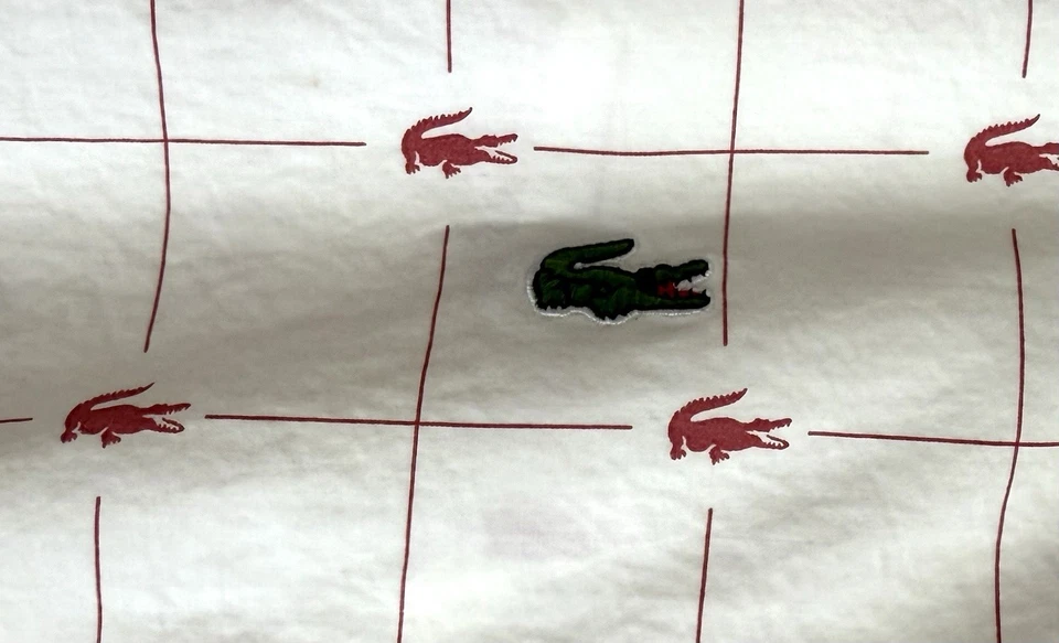 2 pares de fundas de almohada Lacoste 100 % algodón con logotipo patrón completo KING USADAS BONITAS Foto 2 de 4