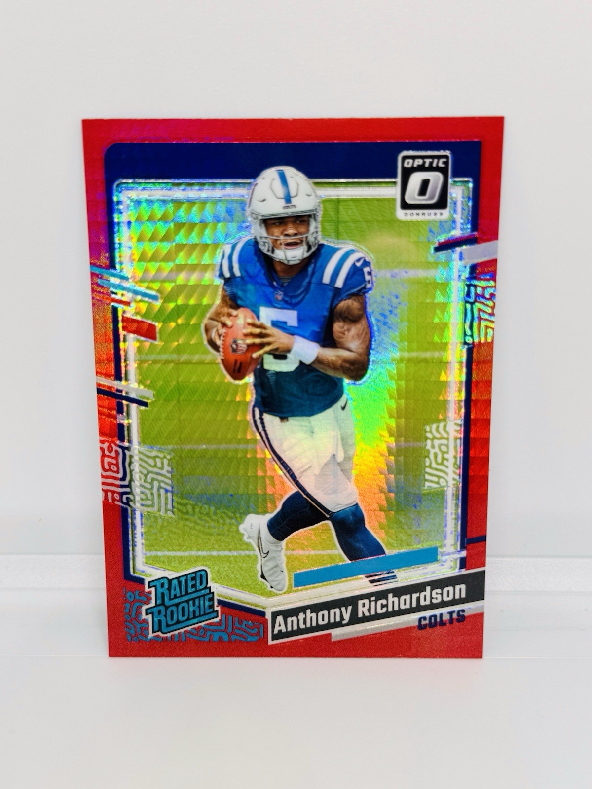 2023 Donruss Optic ANTHONY RICHARDSON Rookie Red Hyper Prizm Colts RC #247
