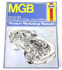 Haynes Mgb Roadstergt Coupe110 Cu In1798cc 1962-1978 Owners Repair Manual Vg Haynes Mgb Roadstergt Coupe110 Cu In1798cc 1962-1978 Owners Repair Manual Vg