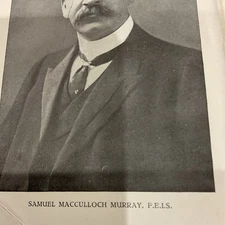 GALLOWAY 1919 print - Samuel MACCULLOCH MURRAY - educationalist 