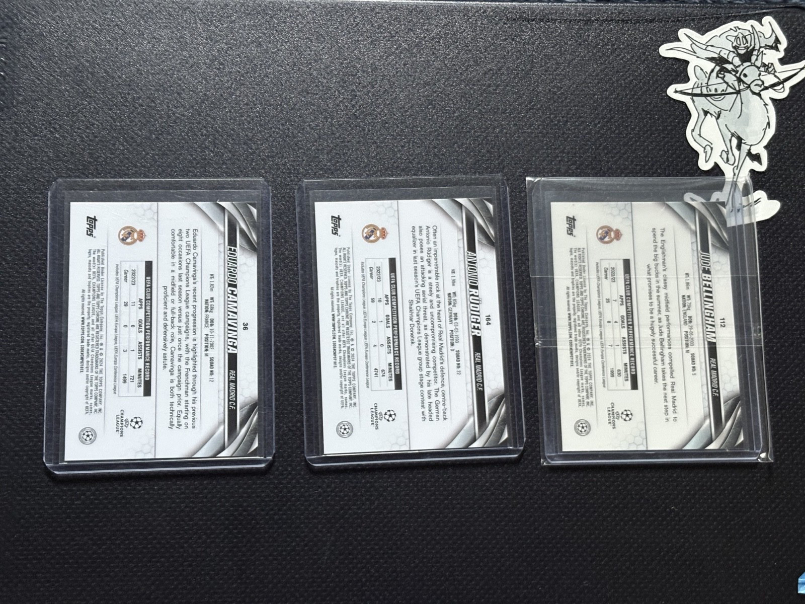 Soccer Cards - 7 Total - Real Madrid & Liverpool Players - Topps, Panini, Patch view 12