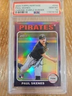 2024 Topps Heritage High Number Paul Skenes #594 Chrome Purple Refractor (RC)