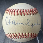 WARREN SPAHN Autographed Signed Official NL William White Baseball GTP Braves