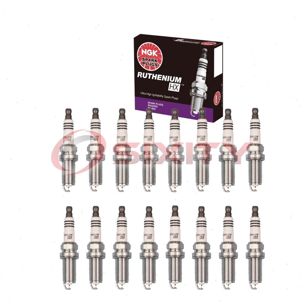 16 pcs NGK Ruthenium HX Spark Plugs for 2009 Chrysler Aspen 5.7L V8 - Engine iv