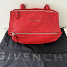 GIVENCHY Mini Pandora Leather Small Crossbody Handbag Bag, Red