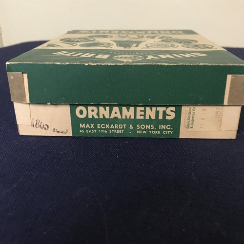 Lot/12 Vintage Shiny Brite All Gold Christmas Ornaments in Lovely Original Box! - Picture 6 of 10