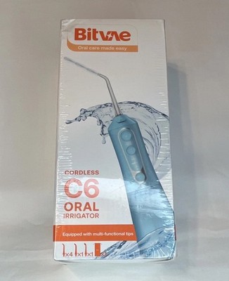 Bitvae C6 Cordless Water Flosser 15 Pressure Settings Sky Blue sealed Water pick