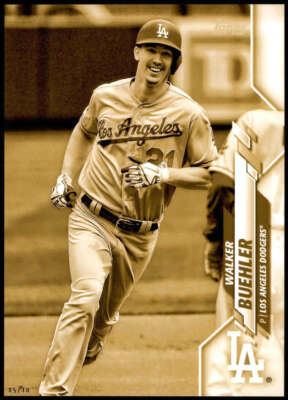 Walker Buehler 2020 Topps Super Short Print Variations 5x7 Gold