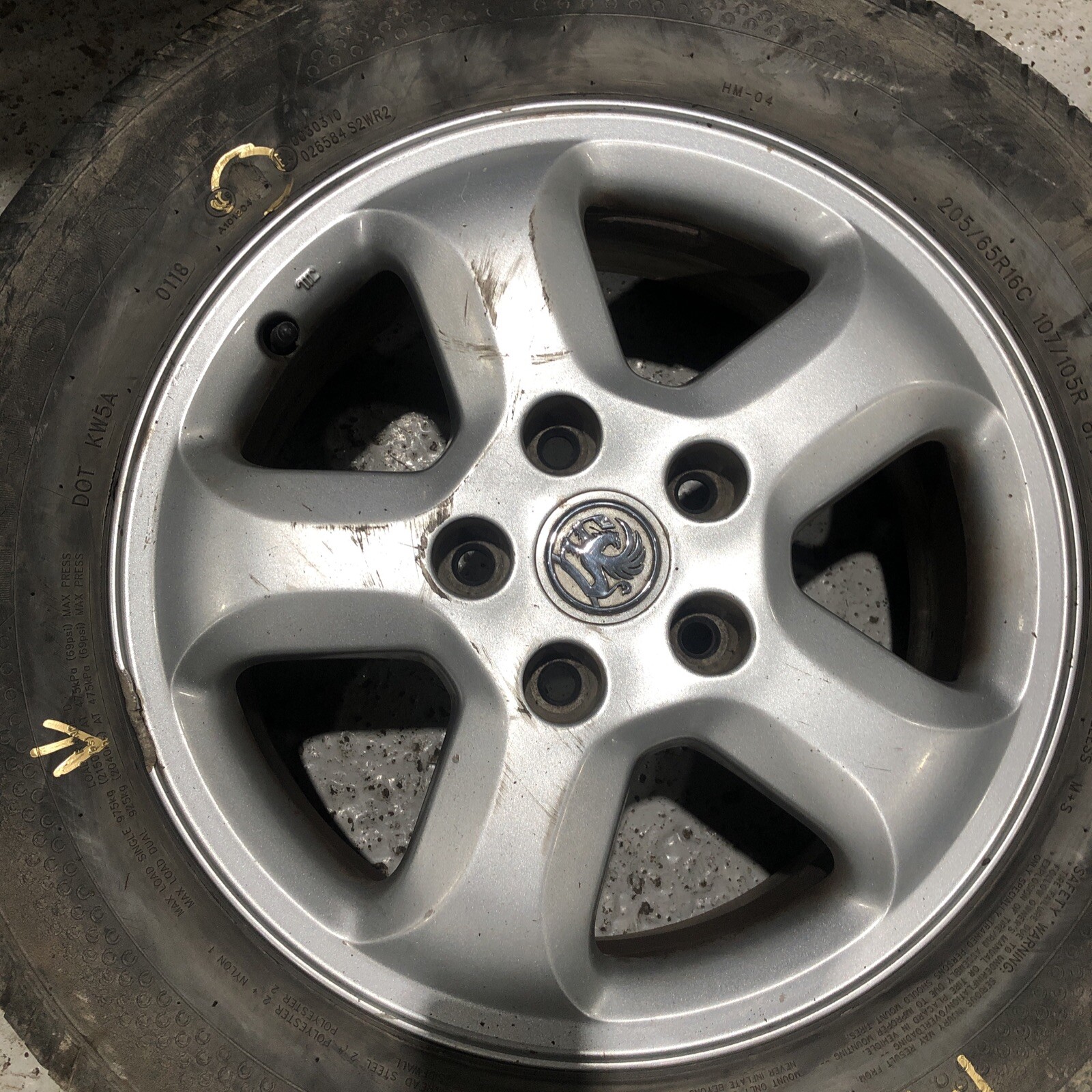 Vauxhall Vivaro Alloy Wheel Rim 205 65 R16C ET50 8200709 93859871 2013