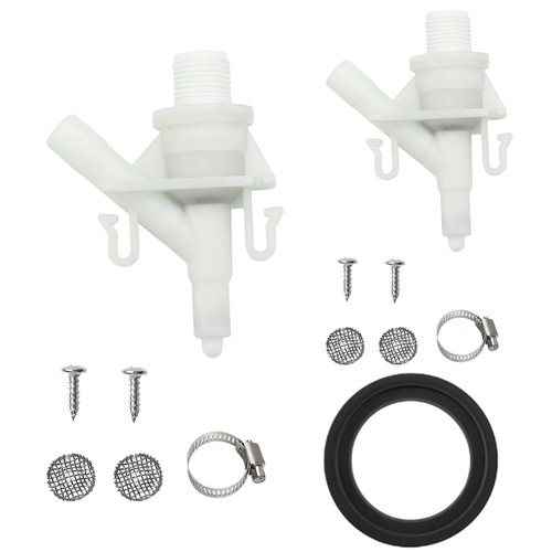 RV Toilet Valve Replacement Kit Leakproof Pedal Flush Toilet Water Valve 385311