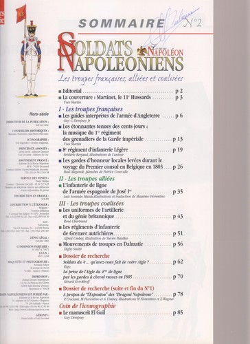 SOLDATS NAPOLEONIENS N°01 COM PARQUINT / MURAT / EGYPTE 1801 / DALMATIE 1809 - Picture 2 of 2