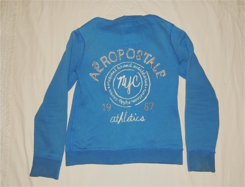 Girl's szL "Aeropostale" Zip-Up Hoodie Sweatshirt - Picture 4 of 4