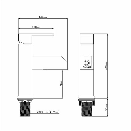 Grifo fregadero mezclador lavabo para cambiar colores cascada cromado LED - HDD729 - Imagen 6 de 8