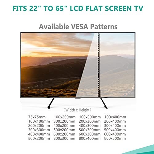 Soporte universal para TV para la Mayoría de televisores de 22 a 65 pulgadas - Bild 2 von 7
